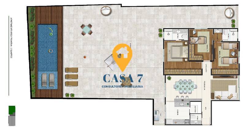 Apartamento à venda com 3 quartos, 283m² - Foto 7