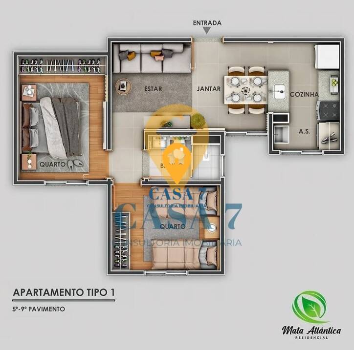 Apartamento à venda com 2 quartos, 80m² - Foto 7